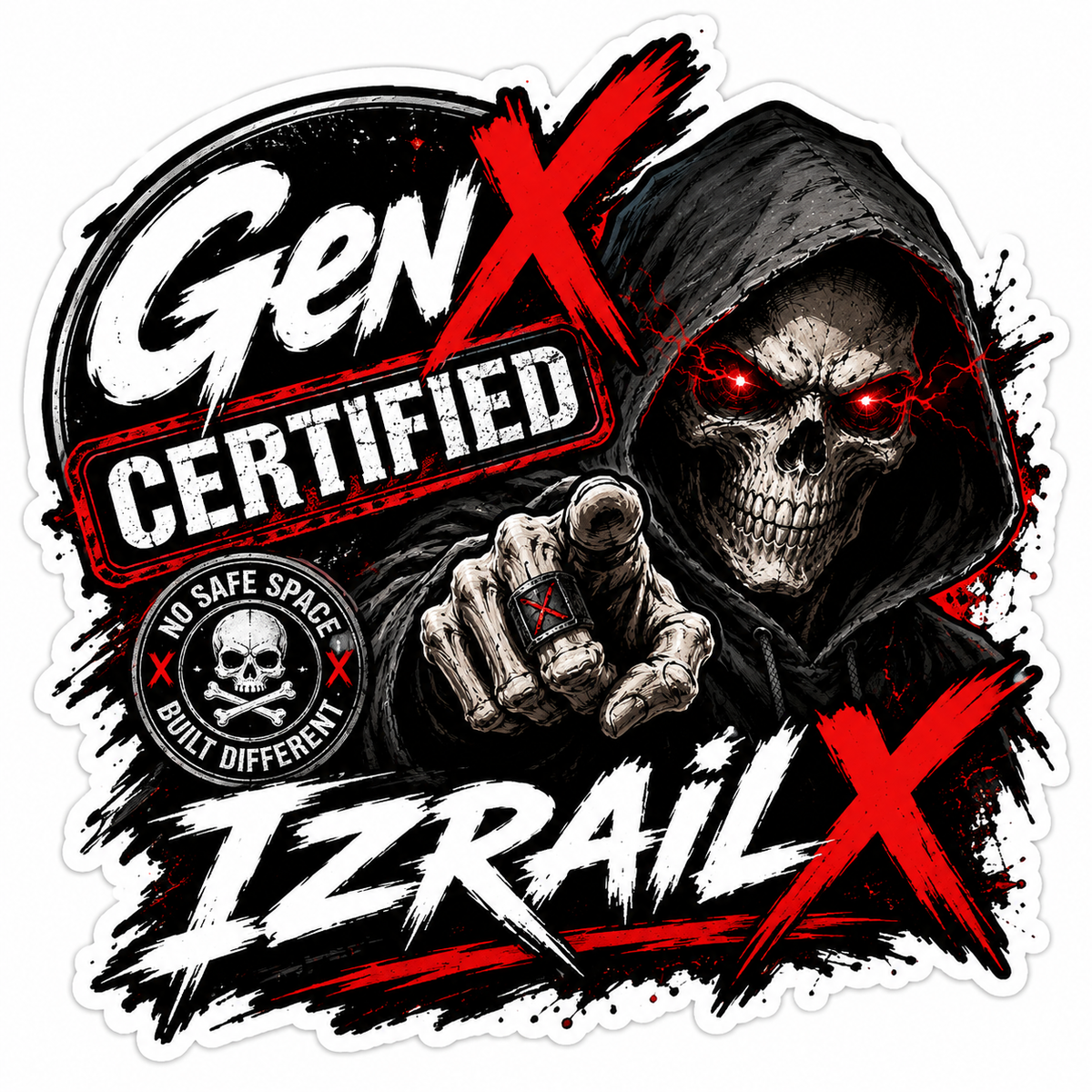 GenX IzrailX Sticker